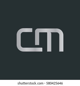 C & M Letter logo design vector element
