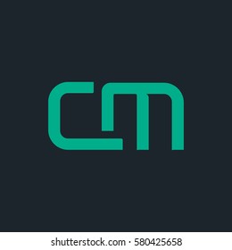 C & M Letter logo design vector element
