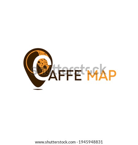 C and M logo design, Coffee Map, suitable for coffee and caffe drink brands