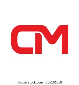 c and m logo vector.