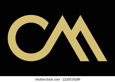 C M luxury logo vector