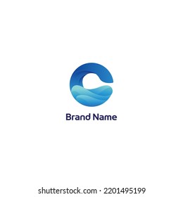 C Modernes, abstraktes Logo-Design