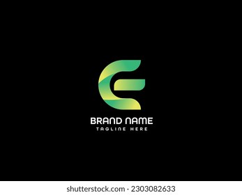 c modern letter logo design