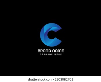 c modernes Brieflogo-Design