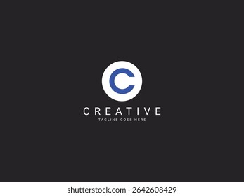 c modern letter logo design