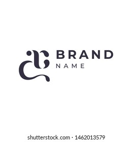 A and C monogram logo design,simple minimal modern style logomark,brand logo template