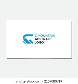 C DISEÑO DE LOGOTIPO ABSTRACTO DE MONTAÑA