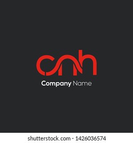 C N H letters joint logo design 