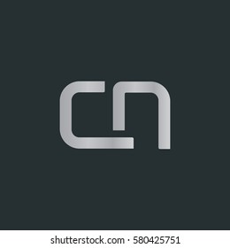 C & N Letter logo design vector element
