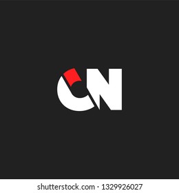 C N letters Joint logo icon vector template.
