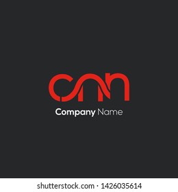 C N N letters joint logo design 