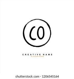 C O CO Initial abstract logo concept vector