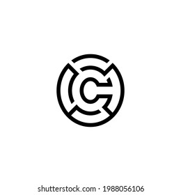 c o co oc initial logo design vector template