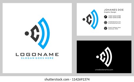 C O initial logo template vector