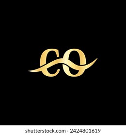 C O letter initial luxury Logo Monogram Elegant typography art designs vector of business name  Logotype