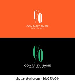 C O letters Joint logo icon vector template for corporate logo