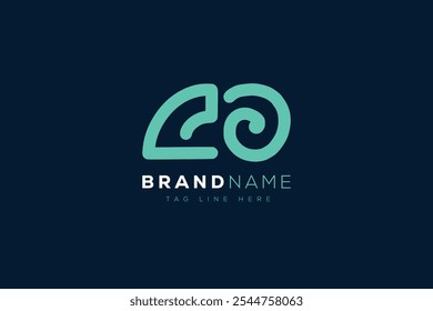 Design dos logotipos C e O. Monograma do logotipo com letras abstratas do CO. Este design de logotipo é o processo de criação de um símbolo visual que representa uma marca, empresa ou indivíduo.