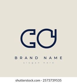 C and O logo design. CO abstract Letters Logo Monogram. This logo design is the process of creating a visual symbol that represents a brand, company, or individual.