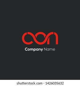 C O N letters joint logo design 