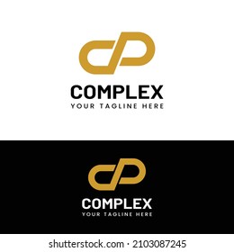 C P CP PC Letter Monogram Initial Logo Design Template. Suitable for General Sports Fitness Construction Finance Company Business Corporate Shop Apparel in Simple Modern Style Logo Design.