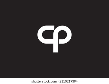  C P Letter Logo Design