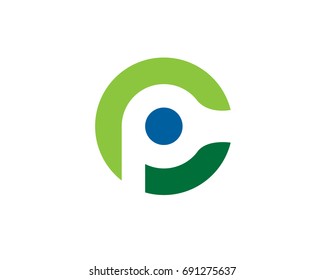 C P Letter Logo Way Round 