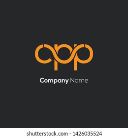 C P P letters joint logo design 