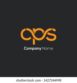 C P S joint letters logo design vector template