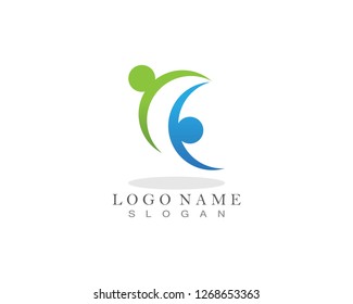 C people logo and symbol template