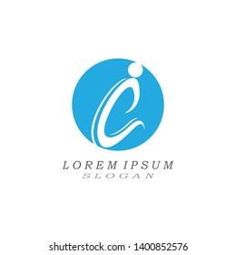 C people logo and symbol template