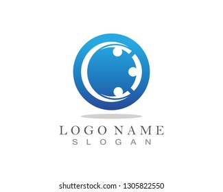 C people logo Template