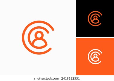 C people vector logo premium 