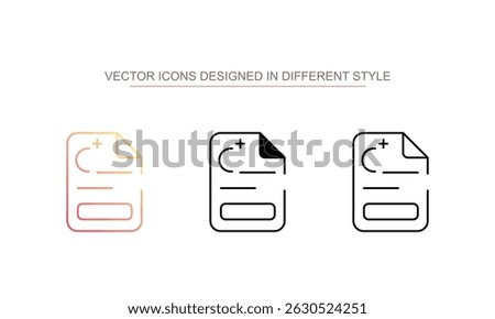 C Plus Grade icon design with white background stock illustration