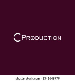 C Production, Letter C Vector Logo Design Concept
