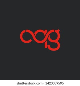 C Q G joint letters logo design vector template