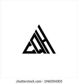 C Q H letter logo creative design. CQH icon