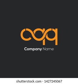 C Q Q joint letters logo design vector template