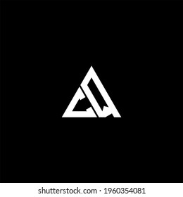 C Q letter logo creative design. CQ icon