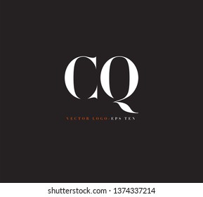 C Q letters Joint logo icon vector template for corporate logo and business card design.