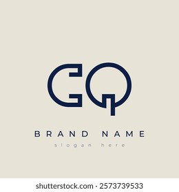 C and Q logo design. CQ abstract Letters Logo Monogram. This logo design is the process of creating a visual symbol that represents a brand, company, or individual.