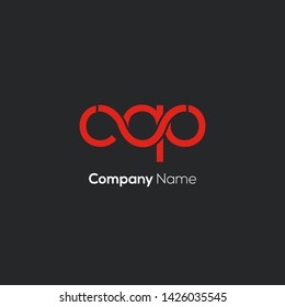 C Q O letters joint logo design 