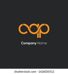 C Q P letters joint logo design 