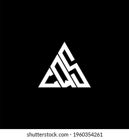 C Q S letter logo creative design. CQS icon