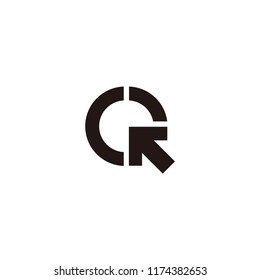 c r with arrow logo