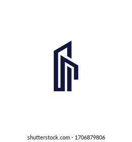 c r construction logo vector