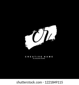 C R CR Initial logo template vector
