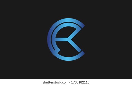C , R , CR , RC letter logo design and monogram logo. Initial letter rc/cr logotype company name design.