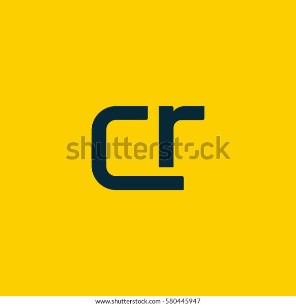 C R Letter Logo Design Vector Stock Vector (Royalty Free) 580445947 ...