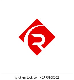 C R logo design vector sign
