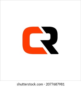 C and R logo vector template sign